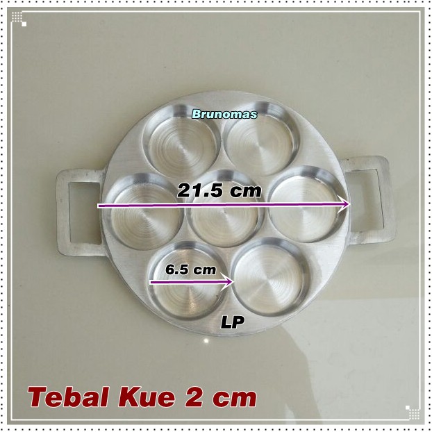 Lp Cetakan Kue Lumpur Martabak Mini Bikang 6 5cm Free Tutup Sutil Shopee Indonesia