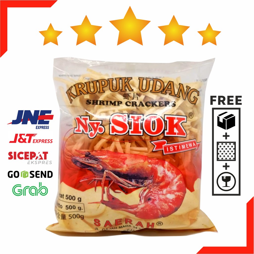 Krupuk Udang Stik / Stick 500gr - Ny. Siok