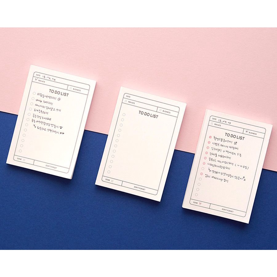 

[Cruell] memopad/sticky notes 002 simple to do isi 45 lembar