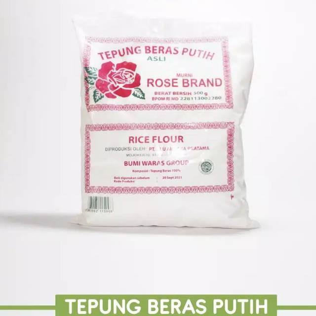 Tepung Beras Putih Rose Brand / Berat 500 gram