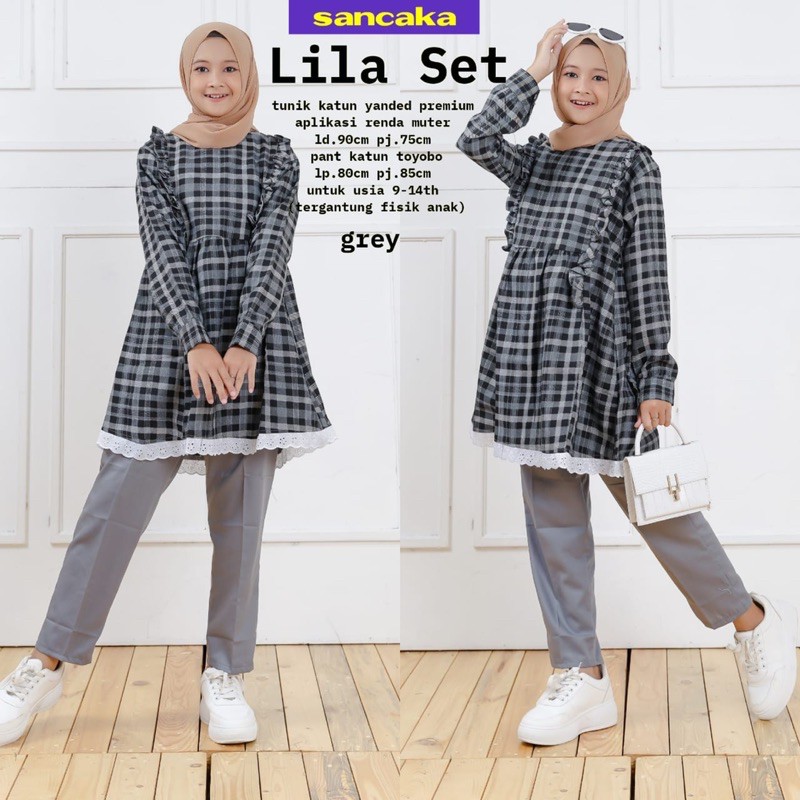 Lila Set by Sancaka // setelan anak remaja.