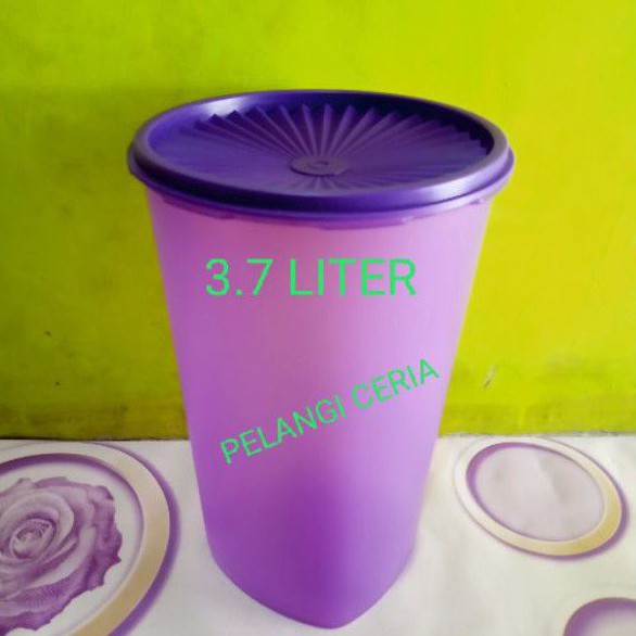 Toples snack keeper ungu tupperware 3,7 liter
