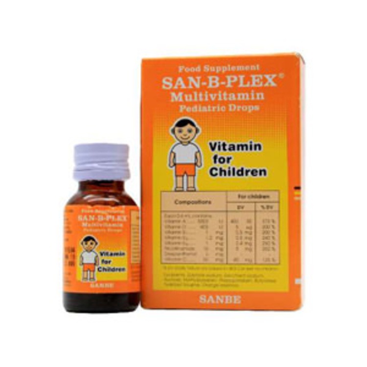 SAN-B-PLEX Drops 15 ML - Suplemen Multivitamin Pediatric Drop Anak Bayi San B Plex Sanbplek