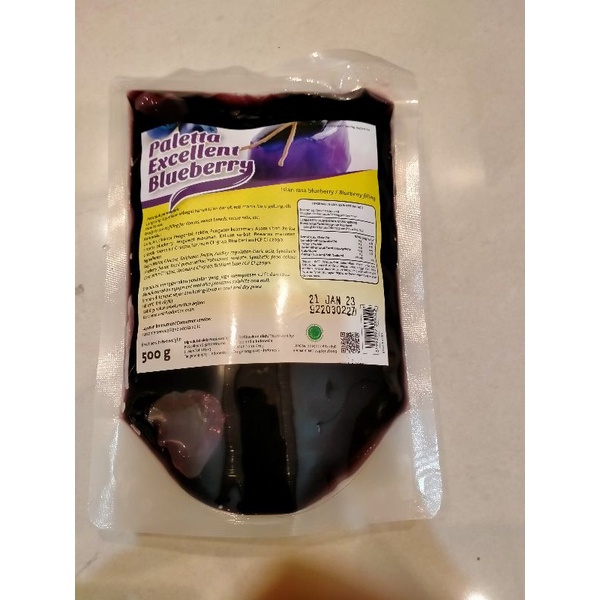 Selai paletta excellent blueberry 500g zeelandia paletta