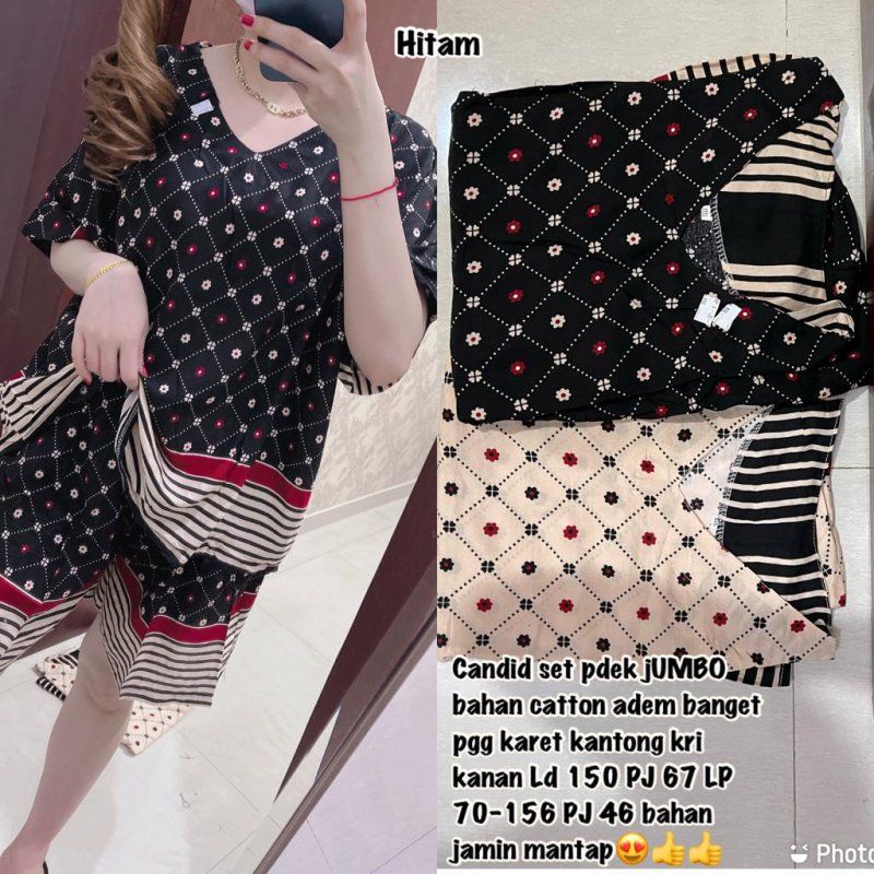 setelan candid ukuran jumbo ld150cm