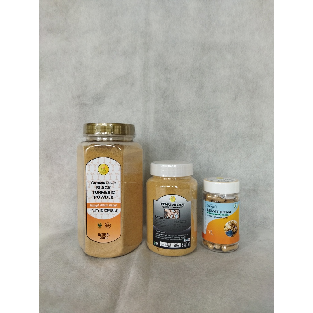 KUNYIT HITAM/TEMU HITAM BUBUK MURNI dan KAPSUL