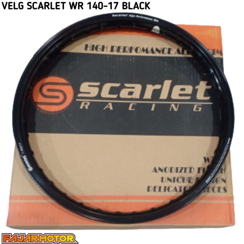 SCARLET RIM VELG WR KOTAK 140 RING 17 BLACK SILVER GOLD PURPLE TITAN ORANGE BLUE RED GREEN