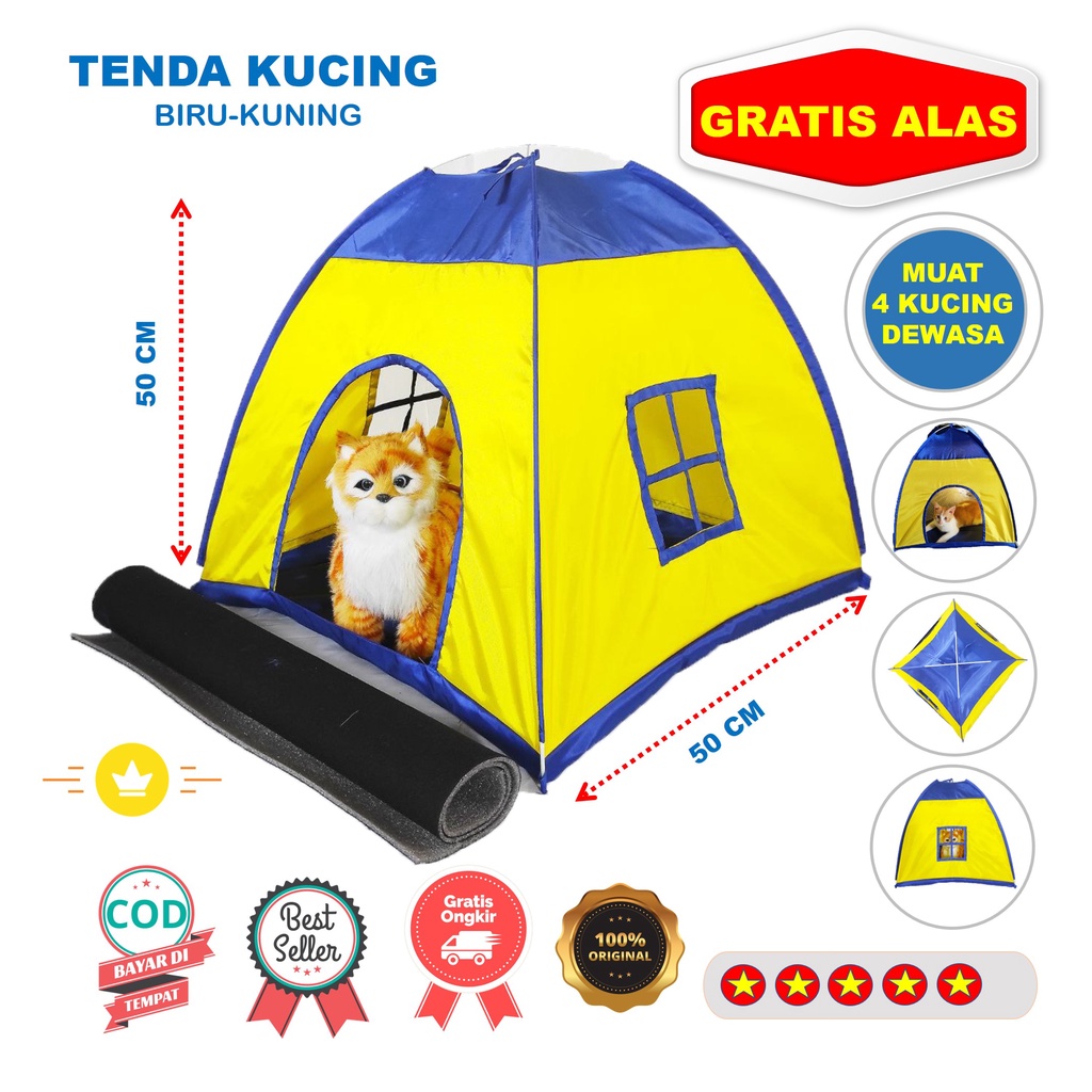 Kasur kucing, tempat tidur kucing/anjing/pet, tenda kucing, kitten, kitty, catlover, petdog, portabl