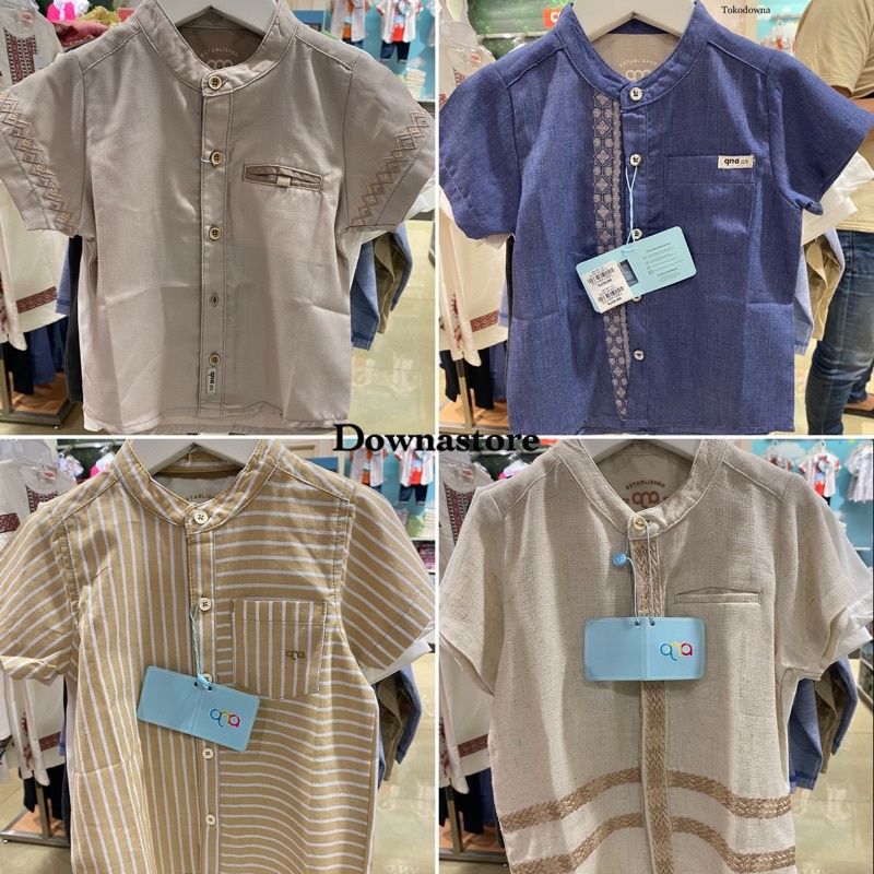 Baju koko anak/balita lengan pendek brand Qna Original (1-4tahun)