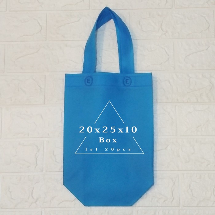 

✨ BISA COD ✨ goodie bag box 20x25 + Sablon 1 sisi 1 warna - 5000pcs
