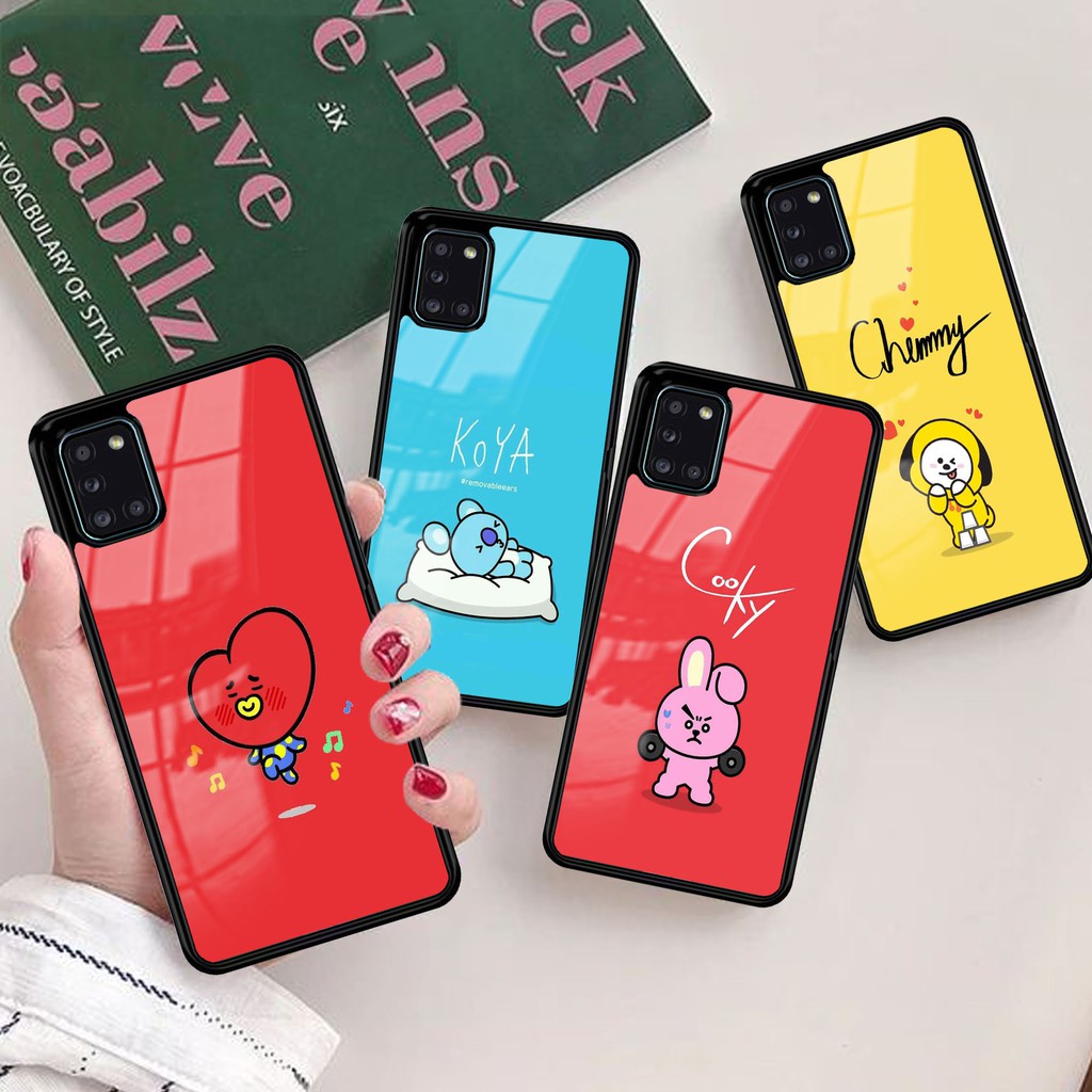 H22- HardCase 2D BT21 For Oppo Vivo Xiaomi Realme Samsung Iphone A51