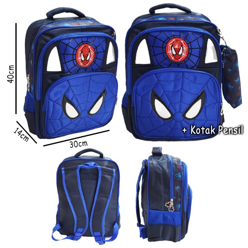 TAS ANAK SD IMPORT/TAS SEKOLAH SD SPIDERMAN JARING/TAS SPIDERMAN SD/TAS KARAKTER SD/TAS SPIDERMAN