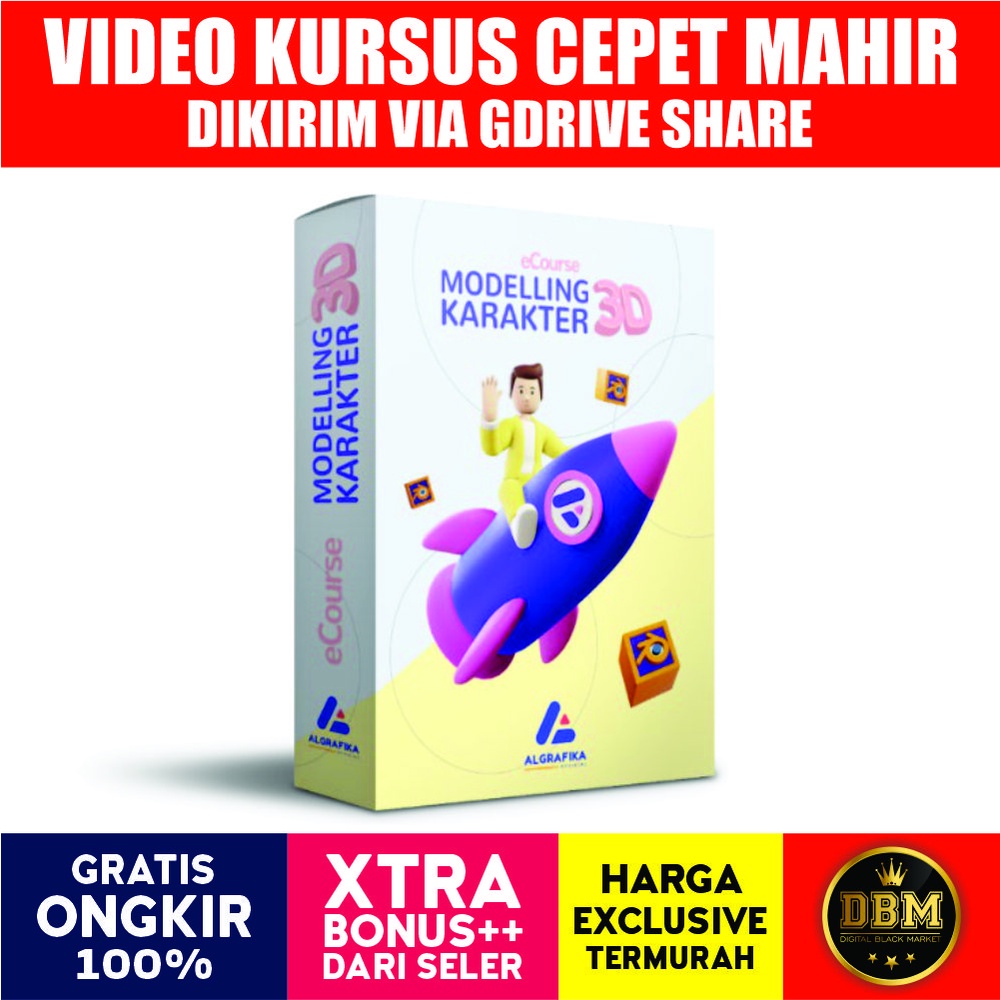 ALGRAFIKA - ECOURSE MODELLING KARAKTER 3D