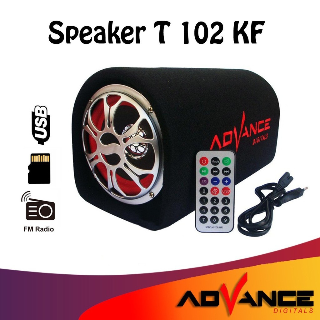 Advance Speaker T-102KF 6.5 inch T102KF Car Subwoofer T102 USB MicroSD