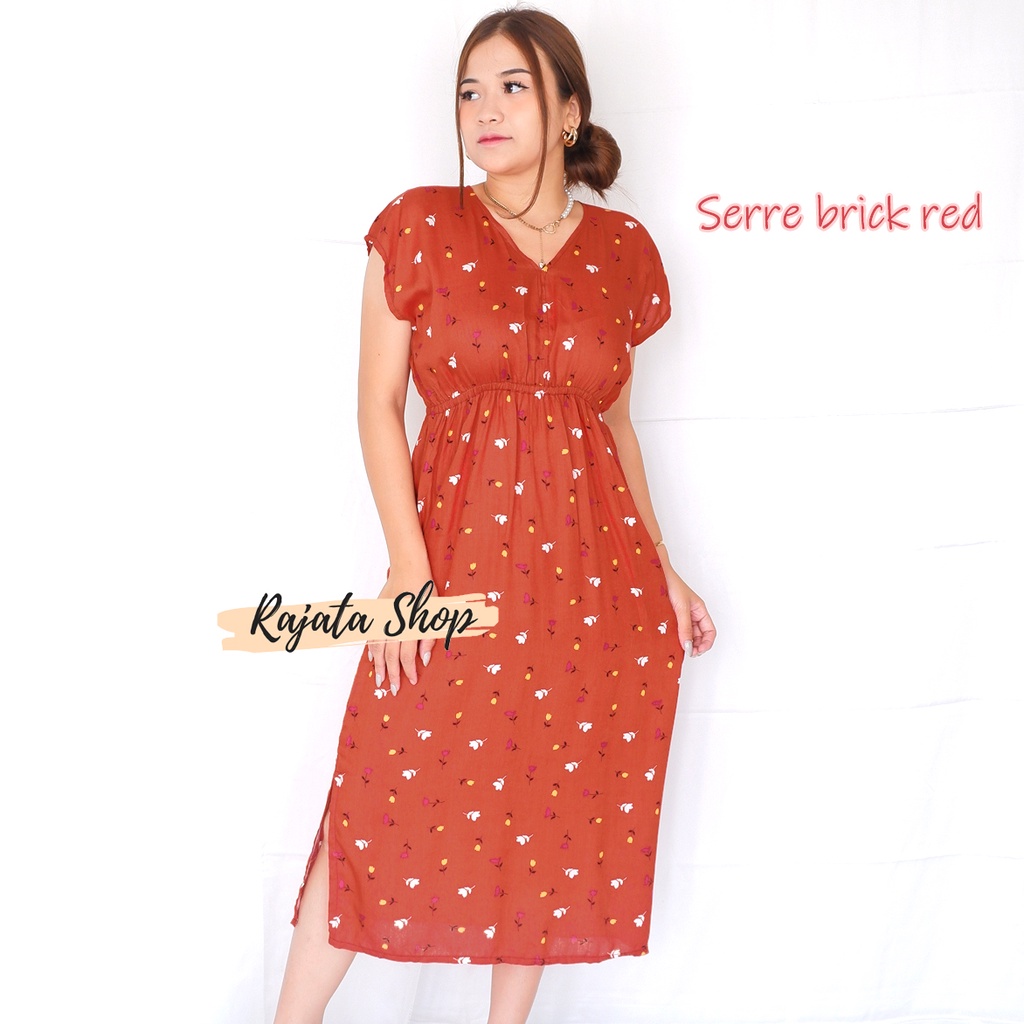 Daster Bali MANOHARA-MANO SERRE BRICK RED