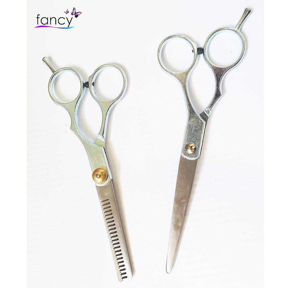 Gunting Potong  Rambut  Stainless HANDLE SILVER Shopee 