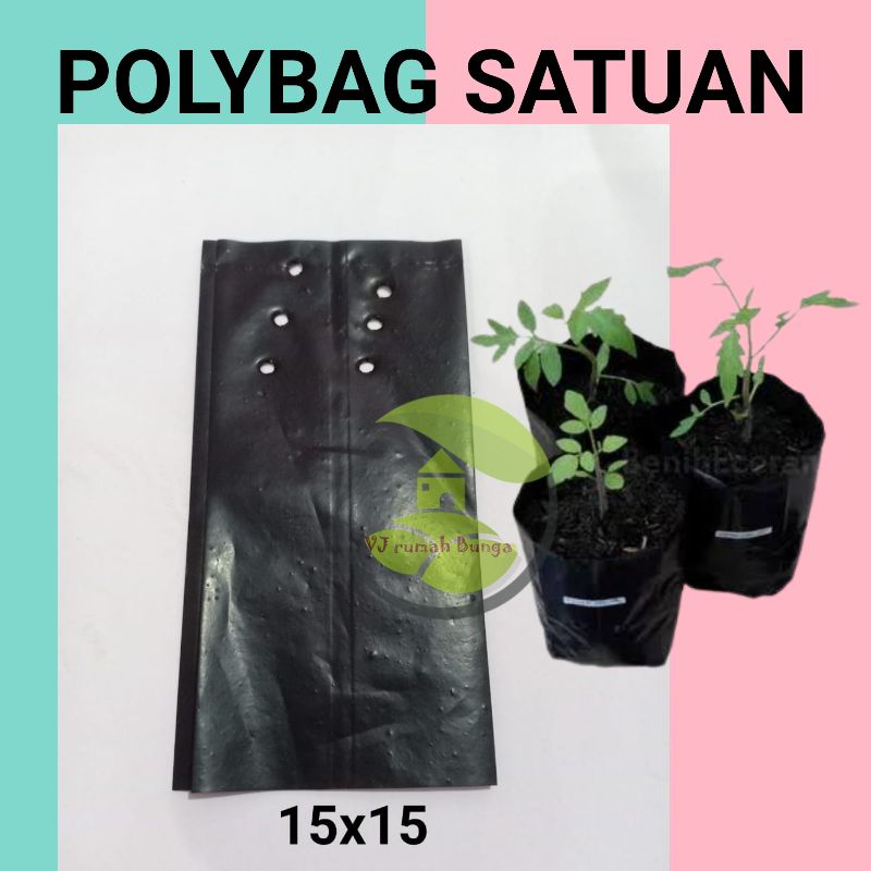 Polybag Tanaman Ukuran 15x15 18x18 20x20 25x25 30x30 Kantong Plastik Polibek Tanaman