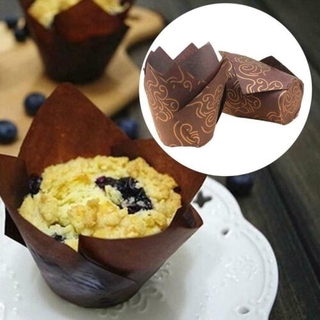 50Pcs Cupcake Wrapper Liners Muffin Cup Tulip Case Cake Baking Cups #8