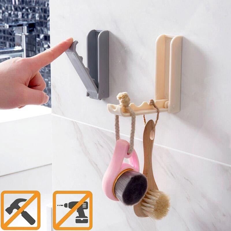 Kait Lipat Dinding Gantungan Ajaib Magic Hanger Wall Folding Hook  Tempel Hanger Baju Gantungan Baju Ajaib coolcolor