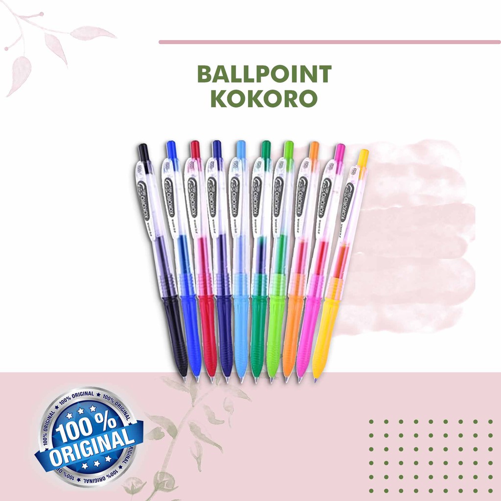

READY STOCK !! SERI BALLPOINT 0.5 FINE ZEBRA KOKORO PERBIJI