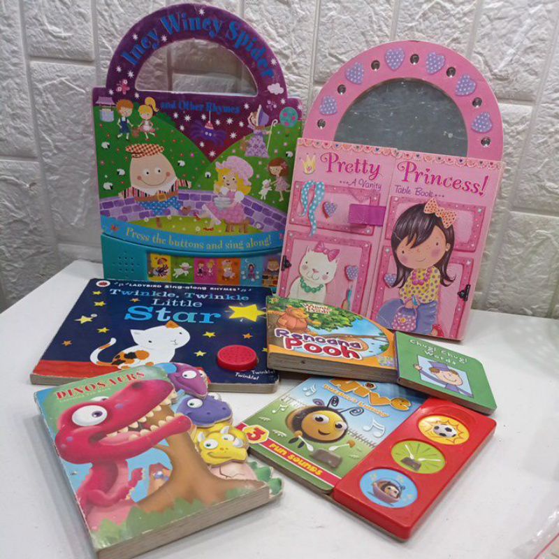 SALE buku cerita anak boardbook preloved story book soundbook buku cerita anak