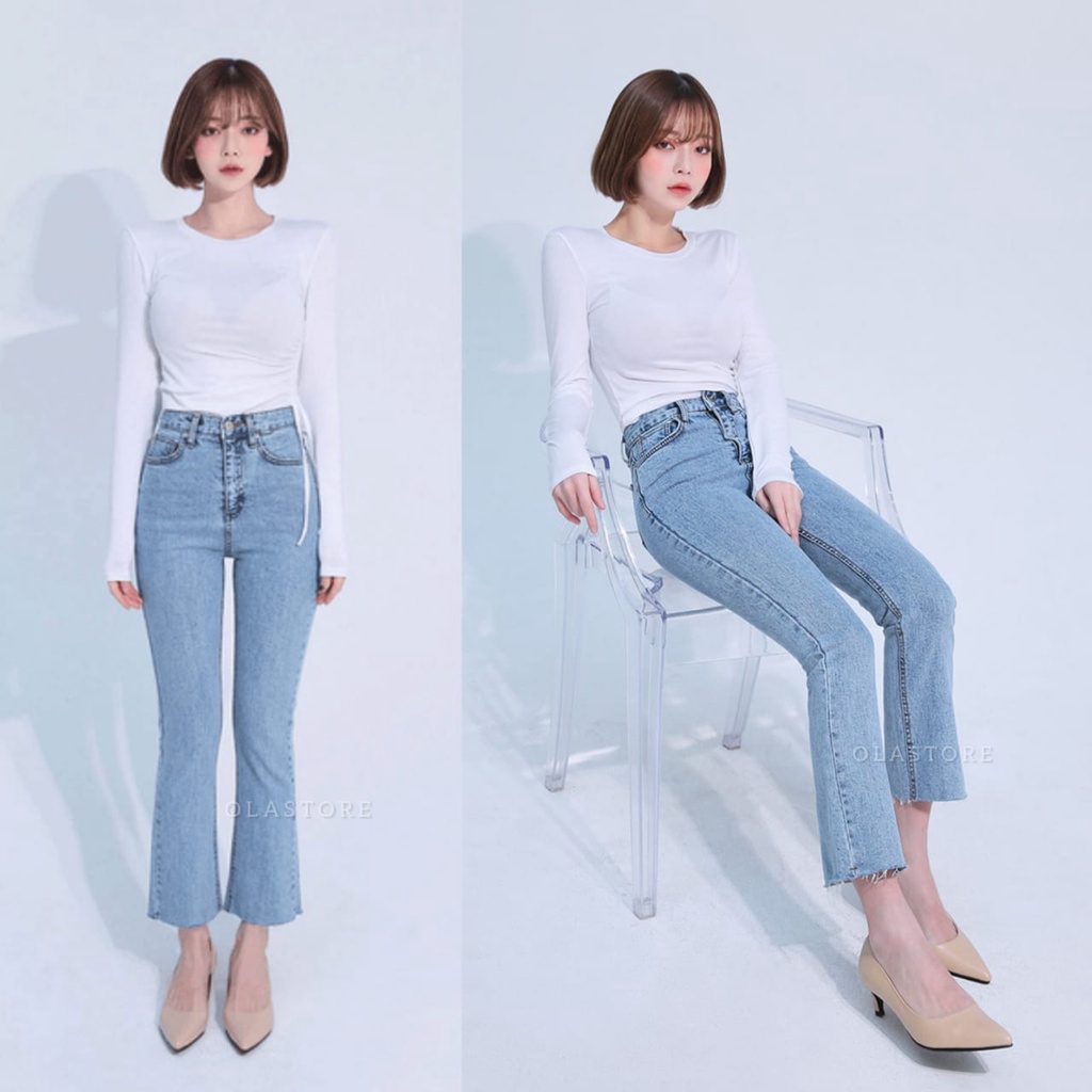 Cutbray Jeans 7/9 Unfinish