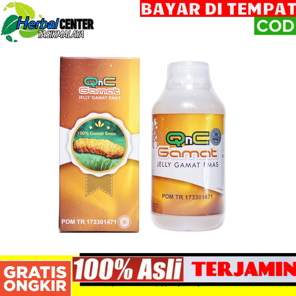 Qnc Jelly gamat Emas Herbal Center Tasikmalaya Gamet  q n c jeli jely jelli Teripang emas