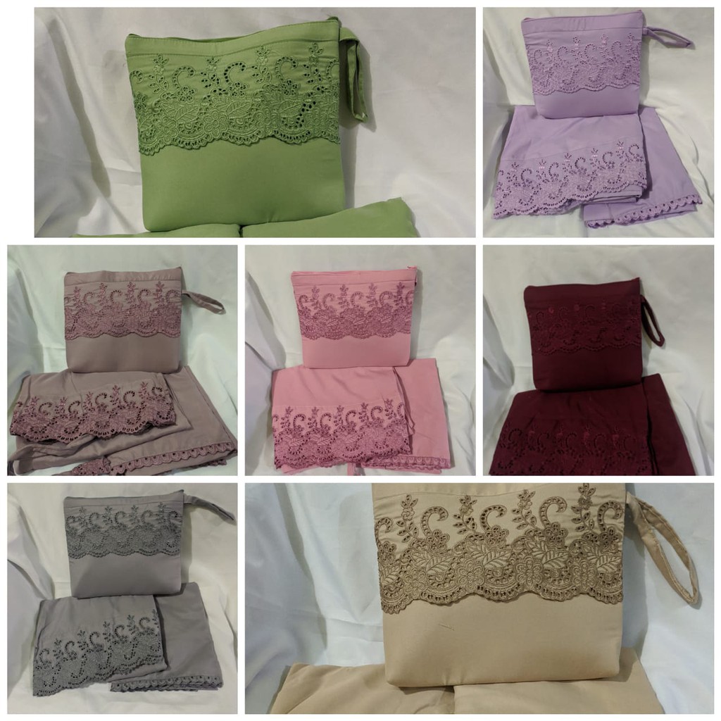 Mukena Khadijah Anak Katun Import Premium plus Tas Siti Khodijah kids Couple Pasteleena 8-12 Tahun