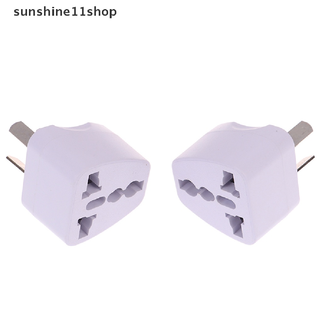 Sho Adapter Power Plug USA EURO Asia Ke AU 3 Pin Universal Untuk Travel