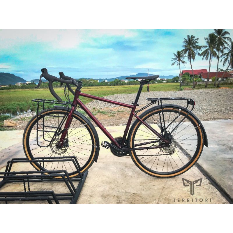 custome frame dan fork sepeda gravel bike geometri marin nicasio all size by request spesifikasi war