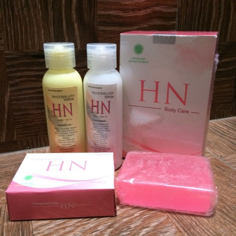 PAKET PEMUTIH BADAN BODY LOTION HN 4IN1 AMPUH BPOM