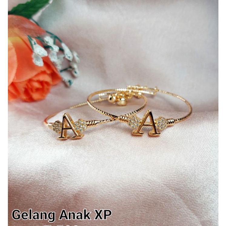 gelang anak xuping warna emas