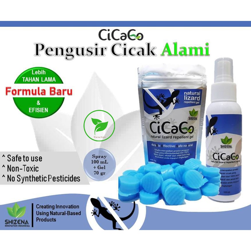 Cicago Gel dan Spray - Bundling Pengusir Cicak Ampuh berbahan alami