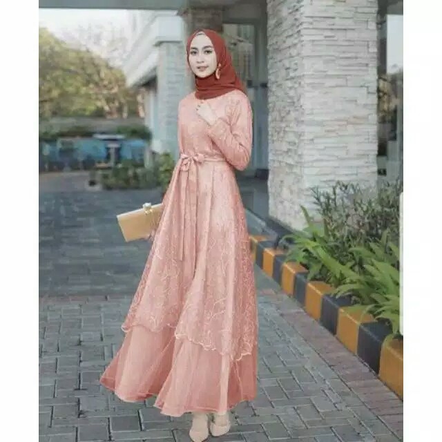 Ns FC Najibah Gamis Syar'i asdf Putih Benhur Abu Toska Navy Maroon Hujan ( READY JUMBO dan BUSUI ) D