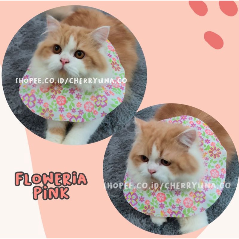 Pet Collar (Bahan Kain) Pelindung Leher Anjing Kucing