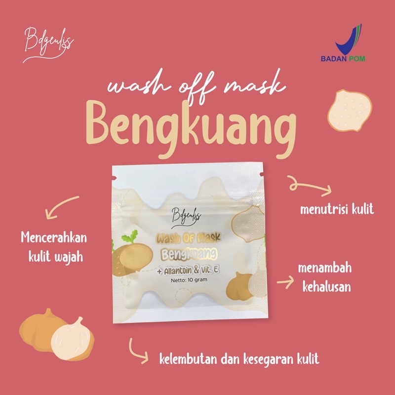 BACA DESKRIPSI WASH OFF MASK BPOM / MASKER WAJAH BUBUK