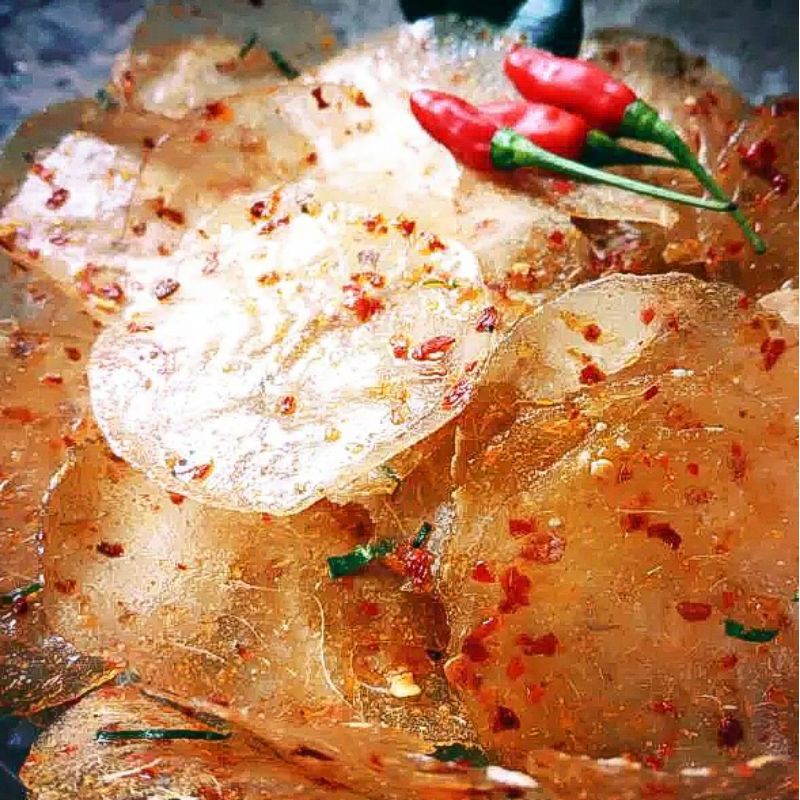 

Cemilan Kripca Kripik Kaca 85gram (Pedas)