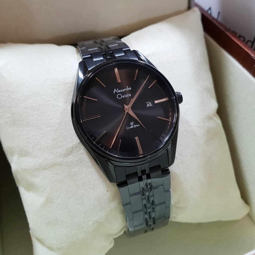 Alexandre christie original 100 % 8588 black rosegold ladies