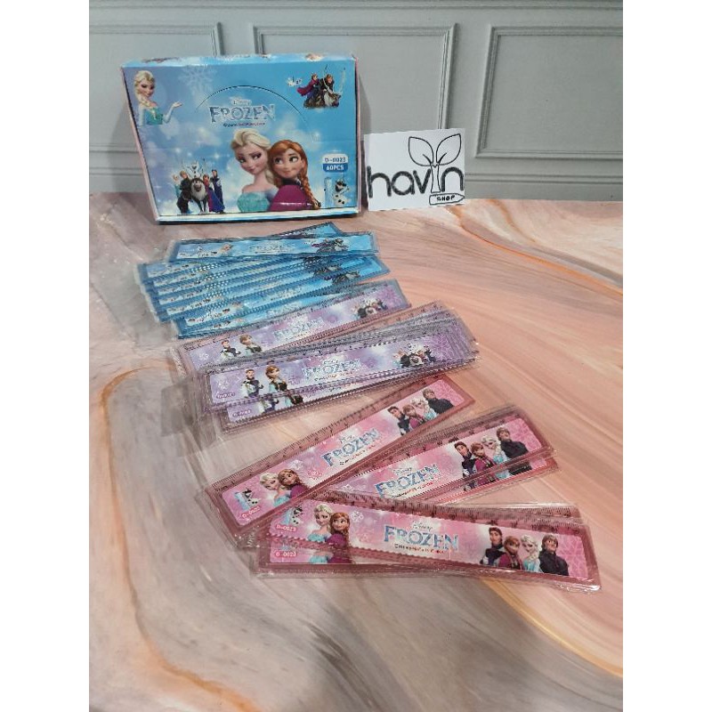 penggaris 15 cm BTS/garisan 15 cm/ruler 15 cm BT-21/mistar 15cm-FROZEN