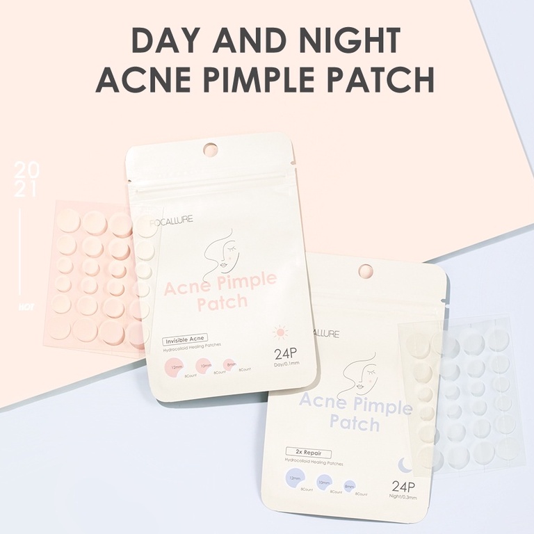 FOCALLURE Spot Patch Acne Treatment Day &amp; Night Acne Repair Patch Skin Care Long-lasting Pengobatan Jerawat fa186