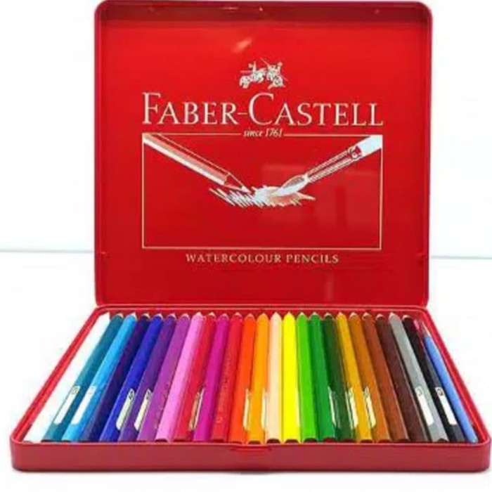 

Hadir Pensil Warna Classic Color 24 Warna Faber Castell Tin Case Kaleng Limited