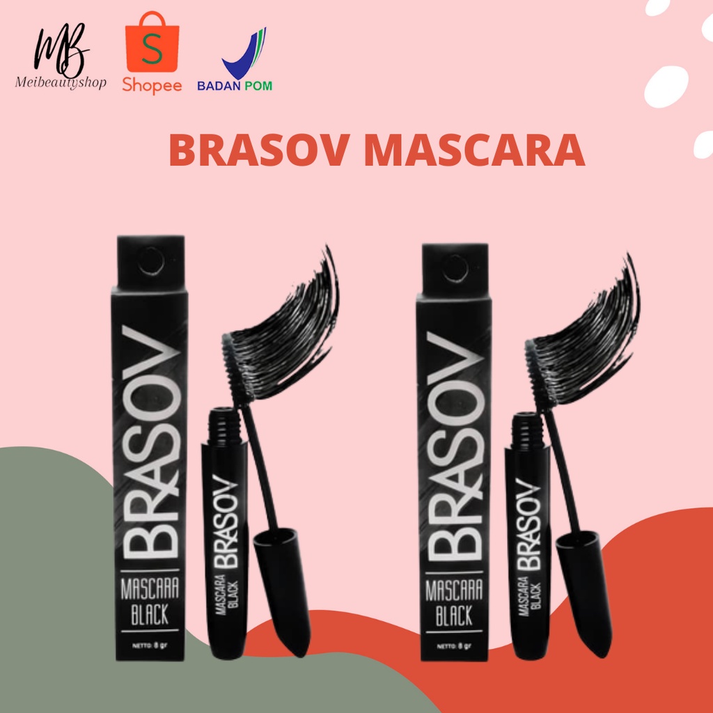 BRASOV (✔️BPOM) Mascara Black 8g | maskara hitam