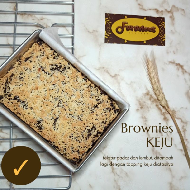 

Brownies topping keju