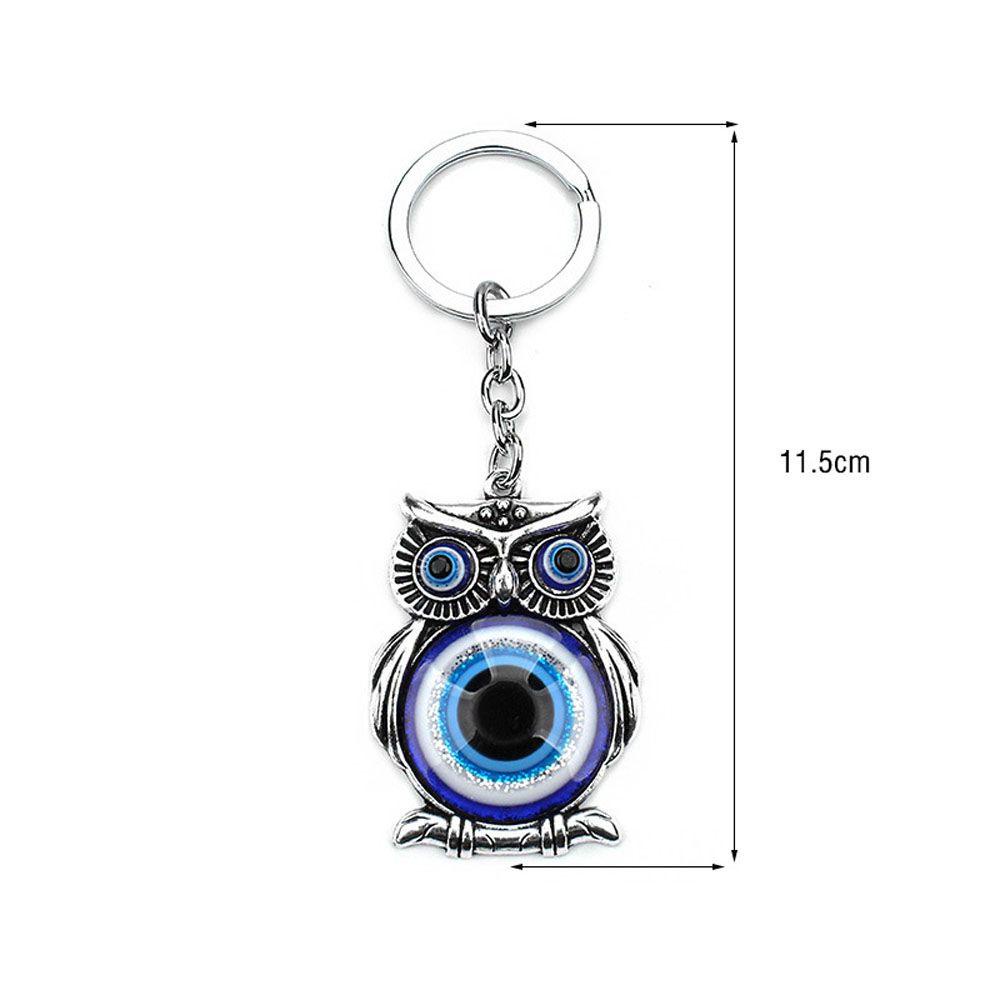 [Elegan] Gantungan Kunci Mobil Charms Hanger Owl Rumbai Lucky Charm Evil Eye Car Pendant