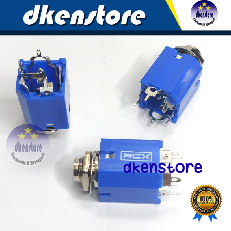 Soket akai RCX biru kualitas bagus socket mic 6.5mm