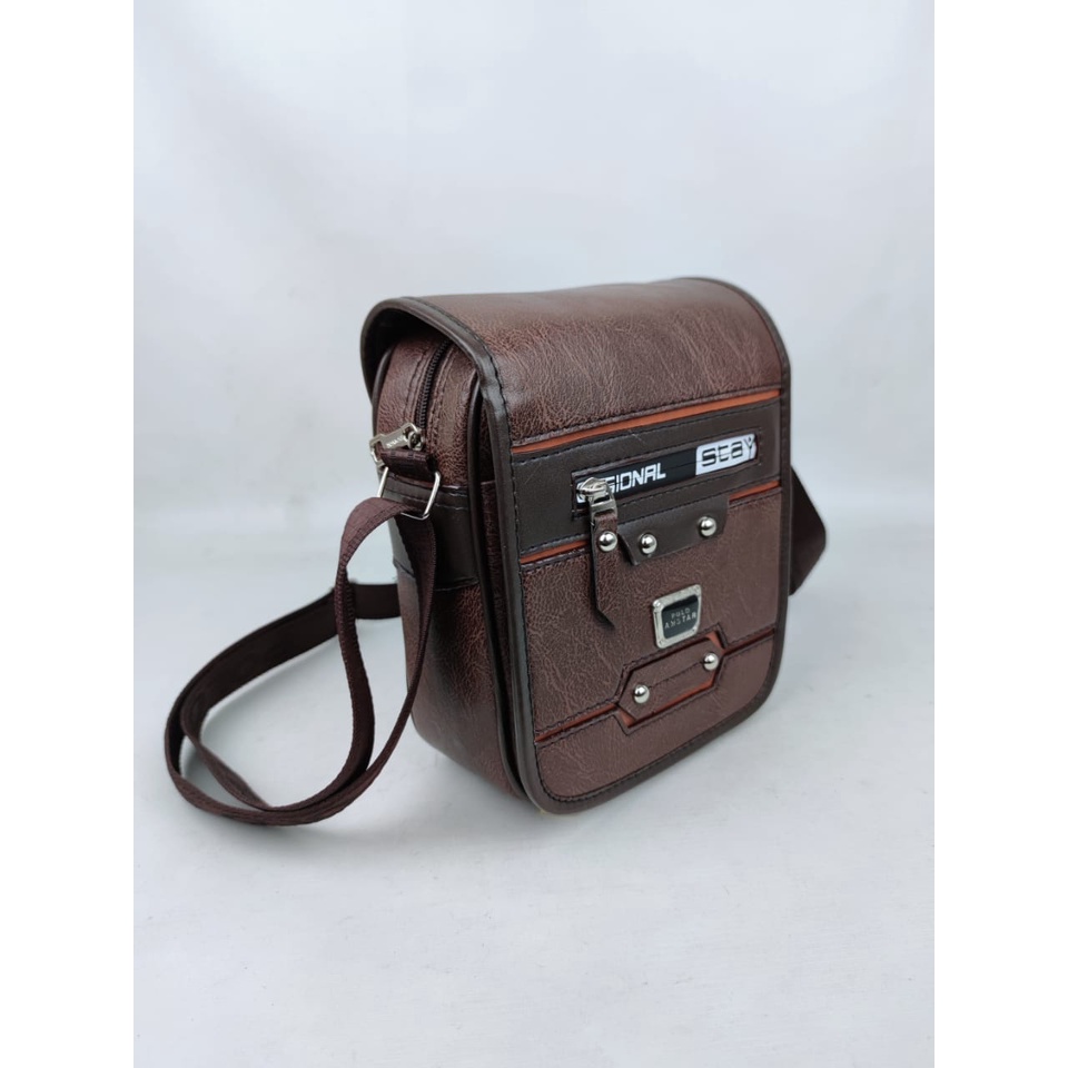 POLO AMSTAR - 2 UKURAN Tas Selempang Pria 8 &amp; 9 Inch