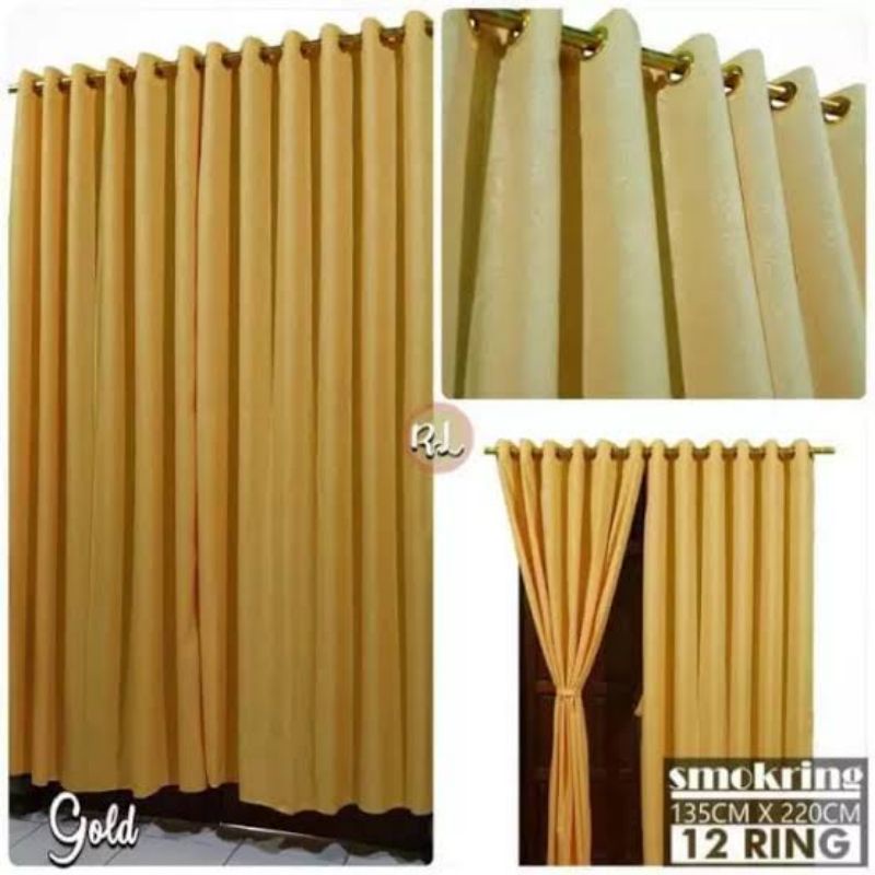 GORDEN SMOKRING 12 RING EMBOS GOLD