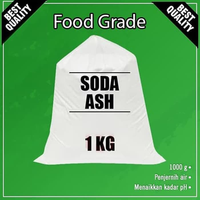 

Soda Ash / Abu Soda / Natrium Karbonat / Na2CO3 1 kg / Food Grade