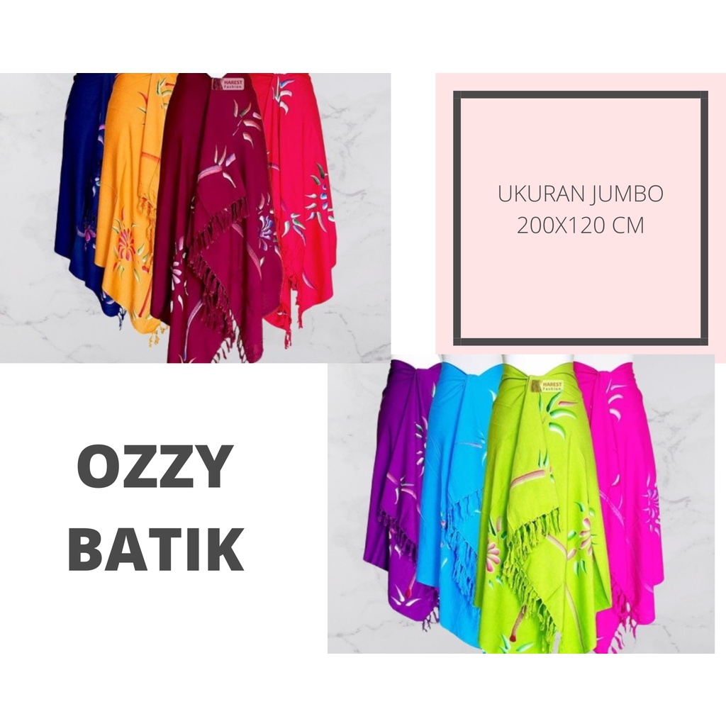 {C8} KAIN BALI. SARUNG BALI. SARUNG PANTAI. KAIN PANTAI BALI LUKIS DENGAN RUMBAI RAYON ADEM MURAH GR