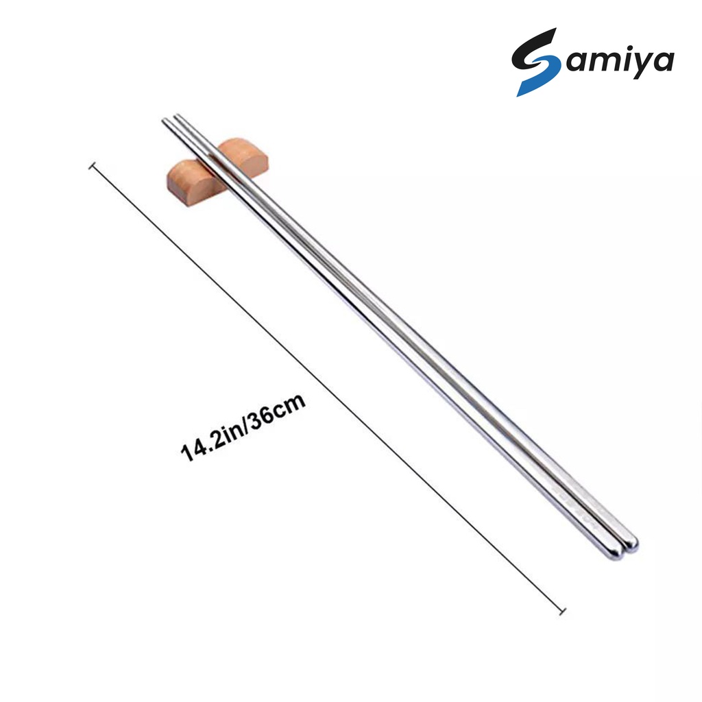 sumpit panjang stainless 36cm / long chopstick stainless steel / sumpit masak bakmi tumis hot pot